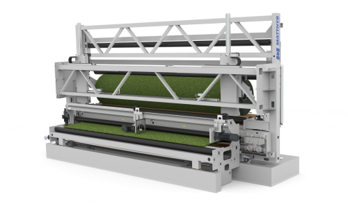 Semi-automatic winder for artificial grass by Matthys Group